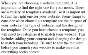 How to Create a website template